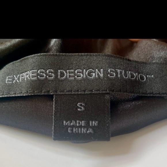 Express Silk Y2K whimsigoth Vtg. Chiffon w/ Satin trim / side Zip / Sm. - Picture 13 of 16